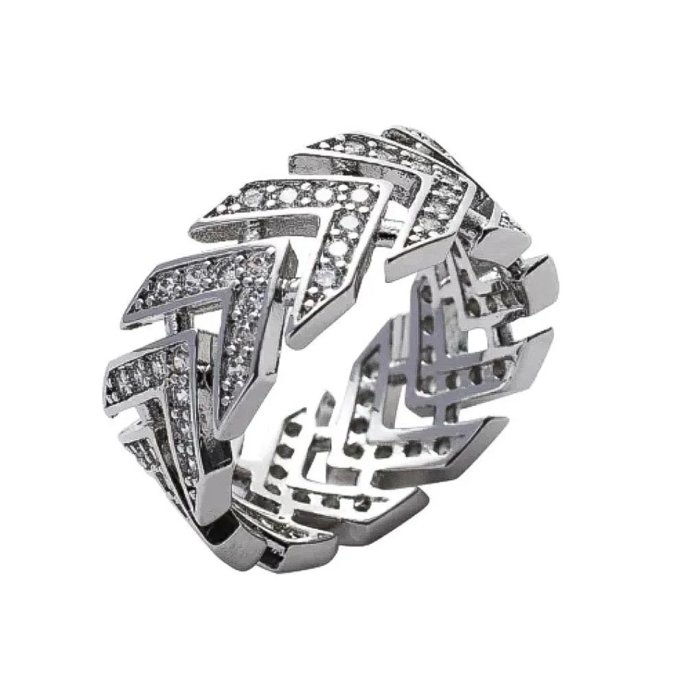 Iced Out Chevron Ring - Picture 3 of 3